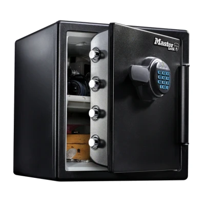 Afbeelding van Kluis MasterLock brandvrij en waterdicht electronisch combi slot XL zwart
