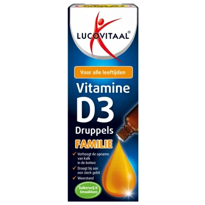 Afbeelding van Lucovitaal Voedingssupplementen D3 Vitamine Druppels Familie 50ml