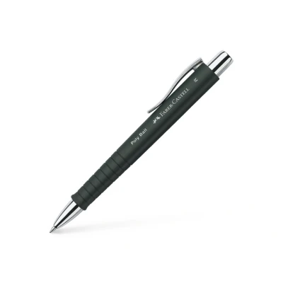 Afbeelding van Faber Castell balpen Polyball zwart M FC 241199