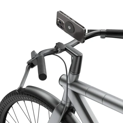 Afbeelding van Shapeheart Franse innovatie, magnetische fietstelefoonhouder met extra dunne zelfklevende metalen plaat. Elektrische fietsendrager, fiets, scooter, mountainbike