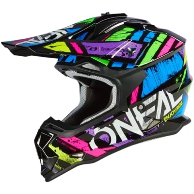 Afbeelding van Oneal 2Series Glitch Motorcross helm, veelkleurig, afmeting 2XL voor man
