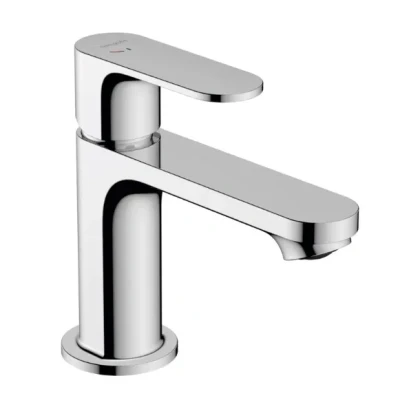 Afbeelding van Hansgrohe rebris s eengreeps wastafelkraan 80 coolstart ecosmart met pop up trekwaste 4 l min chroom 72586000