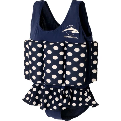 Afbeelding van Konfidence Drijfpak Polka Dot Junior Lycra Navy Mt 1 2 Jaar