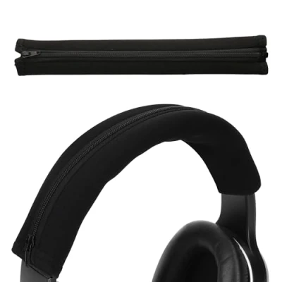 Afbeelding van kwmobile cover voor Koptelefoon hoofdband geschikt Razer Kraken 7.1 V2 Pro band hoes van neopreen In zwart