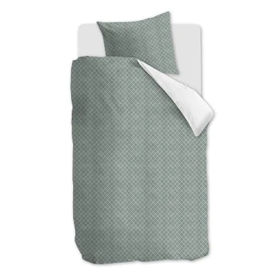 Afbeelding van Snoozing Puck Dekbedovertrek Eenpersoons 140x200/220 cm Green