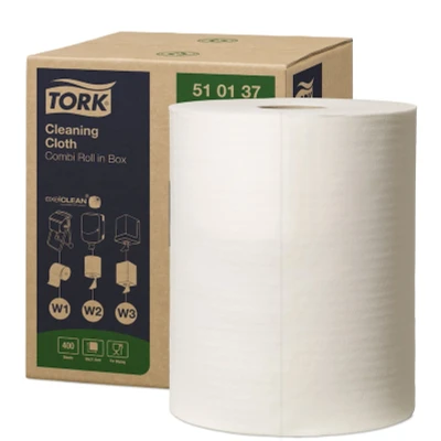 Afbeelding van Tork 510137 Cleaning Cloth Combi Roll W1/W2/W3