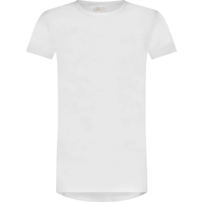 Afbeelding van Ten Cate Basics 100% organic cotton t shirt wit 2 pack voor Heren Maat L