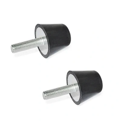 Afbeelding van Ganter Normelemente GN 253 32 M8 10 55 AANLAGPOFFER MET SCHROOF, zwart, schroefdraad d2: M8x10
