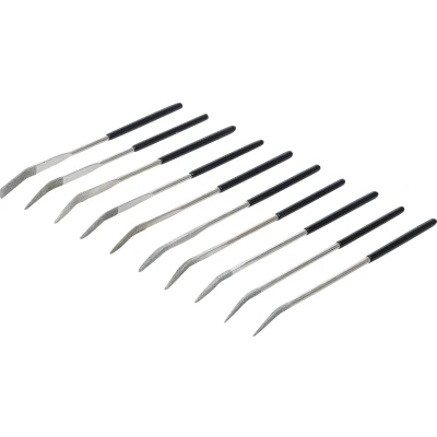 Afbeelding van BGS Diamant vijlenset gebogen 140 x 3 mm 10 delig
