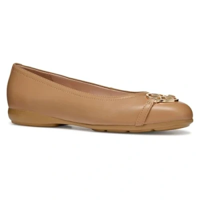 Afbeelding van Geox Annytah Ballerina&#039;s, Dames, Maat: 39, Beige Schaapsleer