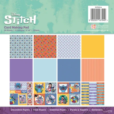 Afbeelding van Lilo and Stitch Card Making 8x8 Pad