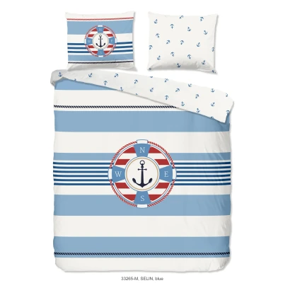 Afbeelding van Pure We are Sailing Dekbedovertrek Blauw 2 persoons (200 x 200/220 cm)