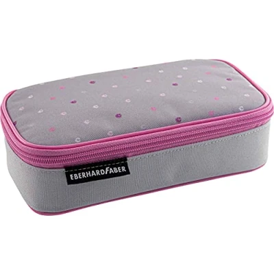 Afbeelding van Schooletui leeg Eberhard Faber jumbo X Style Pro grijs/roze