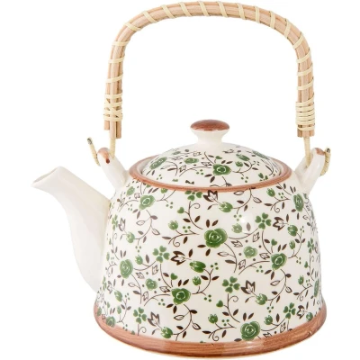 Afbeelding van Clayre &amp; Eef Groene Theepot 18*14*12 cm / 700 ml 6CETE0001