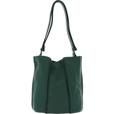 Afbeelding van FREDsBRUDER Leren Schoudertas FB Midi Bucket Emerald Donkergroen