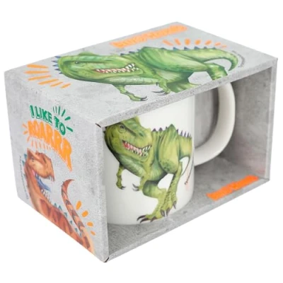 Afbeelding van Depesche Dino World beker met relief T rex
