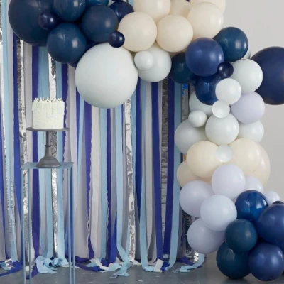 Afbeelding van Kit &amp; Streamers Blauw Zilver