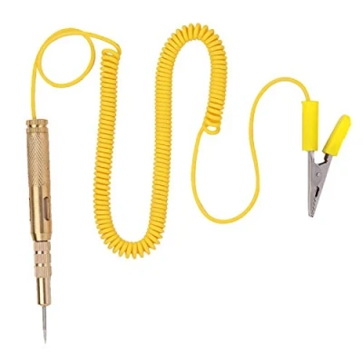 Afbeelding van Stroomtester, balpen, schakeltester voor auto, 6 V, 12 24 sondegereedschap, testlamp, vaste kabel, motorfietsen, aanhangers, vliegtuigen