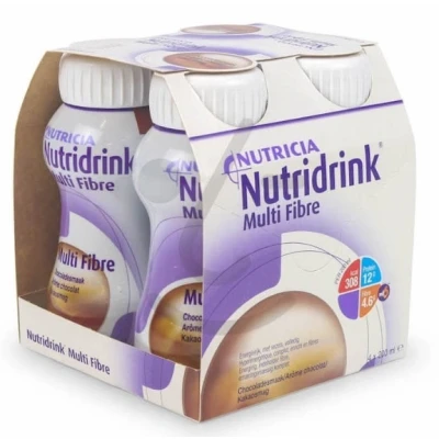 Afbeelding van Nutridrink Multi fibre chocolade 200 ml 4 stuks