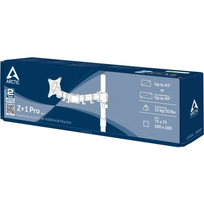 Afbeelding van ARCTIC Z+1 Pro Gen 3 124,5 cm (49 ) Zwart, Gesatineerd staal