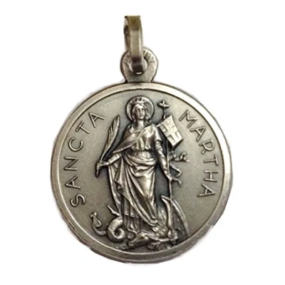 Afbeelding van Igj 925 Sterling Zilver Sint Martha Medaille