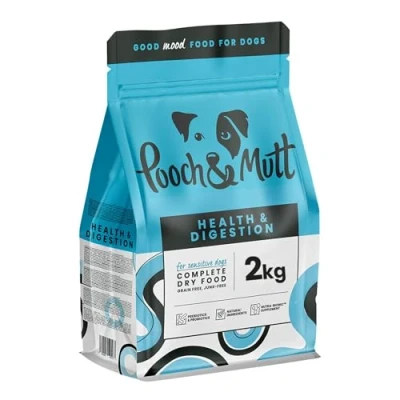 Afbeelding van Pooch &amp; Mutt Vitaliteit en spijsvertering, graanvrij volledig droog voer voor honden, zalm zoete aardappel, 2 kg