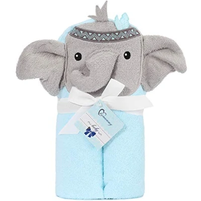 Afbeelding van Bemammy Badmantel voor kinderen, Maat: One Size, Blue/elephant