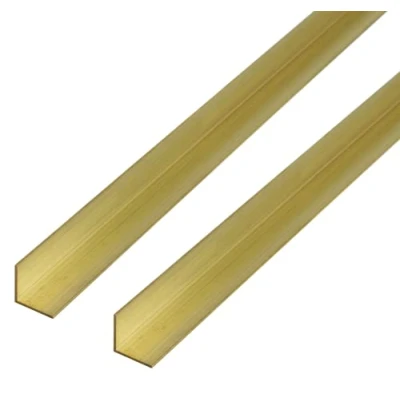 Afbeelding van GAH Alberts 497668 471453 hoekprofiel messing 1000 x 20 mm set van 2