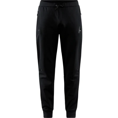 Afbeelding van Craft gemêleerde regular fit joggingbroek zwart