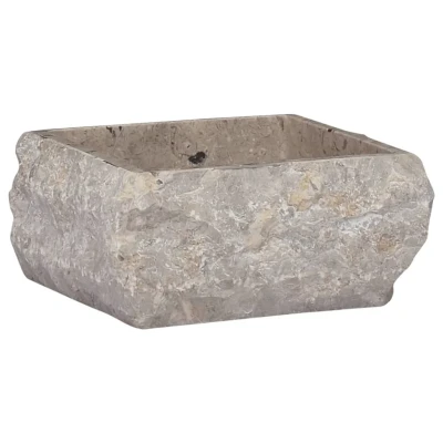 Afbeelding van Gootsteen 30x30x13 cm marmer grijs
