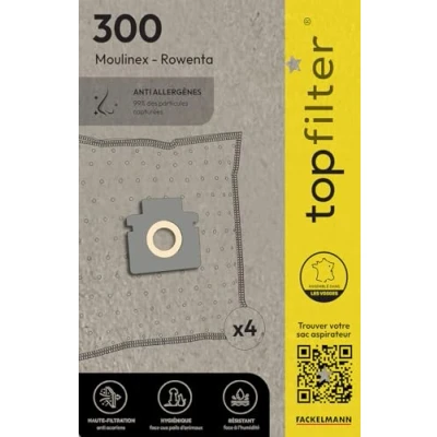 Afbeelding van Set van 4 Hoover TopFilter Premium stofzuigerzakken