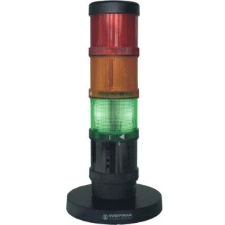 Afbeelding van Werma Signaltechnik Signaalset CO2 weergave 649.000.10 rood, geel, groen 1 set