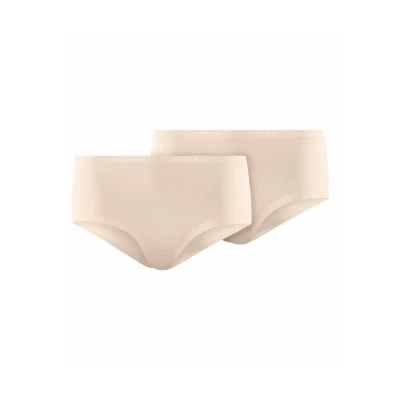 Afbeelding van Falke dames Daily Comfort hipster met logoband in 2 pack de kleur Beige, maat: M