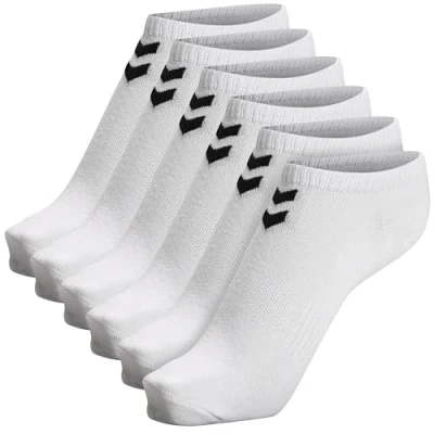 Afbeelding van Hummel Chevron 6 PACK Ankle Enkelsokken, Maat: 46 48, White