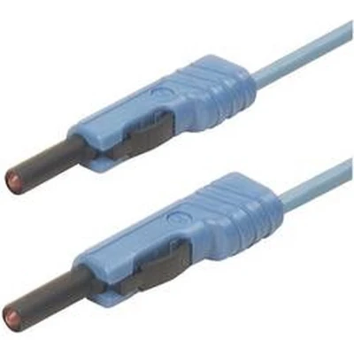 Afbeelding van SKS Hirschmann MLB 50/1 V bl Meetsnoer [Banaanstekker 4 mm Banaanstekker mm] 0.50 m Blauw 1 stuk(s)