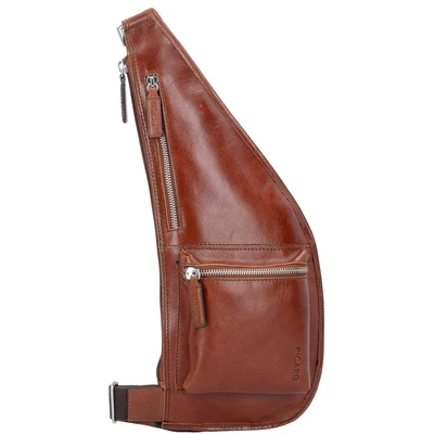 Afbeelding van Picard Casual Schoudertas, Heren, Maat: One Size, Cognac