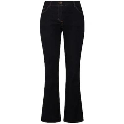 Afbeelding van Ulla Popken Bootcut jeans voor dames, donkerblauw (dark blue denim), 33W / 30L