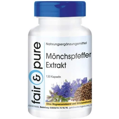 Afbeelding van Fair &amp; Pure® Monnikspeper extract met zink vegan 120 capsules