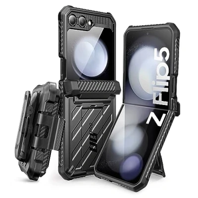 Afbeelding van Supcase Samsung Galaxy Z Flip5 Unicorn Beetle Pro Case (Black)