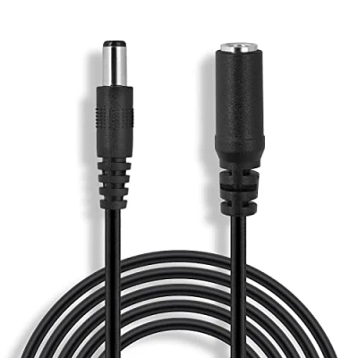 Afbeelding van Wicked Chili 3m DC verlengkabel geschikt voor AVM FRITZ!Box 7590 7580 7582 7560 3490 6590 6490 6430 4040 4020 WLAN Router Power Extension (2,5 x 5.5mm) zwart