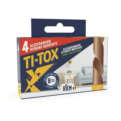 Afbeelding van Riem Ti tox Anti vliegenkleefband, 4 Stuks insecten