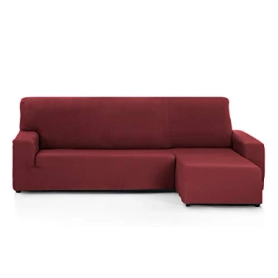 Afbeelding van Martina Home Bankovertrek voor Chaise Longue, model Tânez, stof, bordeaux, kort hoekdeel rechts