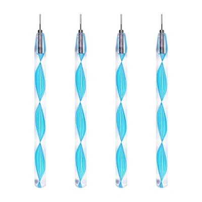 Afbeelding van JUYA Fijne Tip Quilling Gereedschap 4 Count Pack Plastic Handvat Roestvrij Staal Hoofd 0.8mm (4 QT03 06T), Blauw