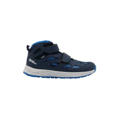 Afbeelding van Jack Wolfskin Woodland 2 Texapore MID Unisex Outdoorschoenen voor kinderen, Maat: 27, Night blue Textiel/ synthetisch