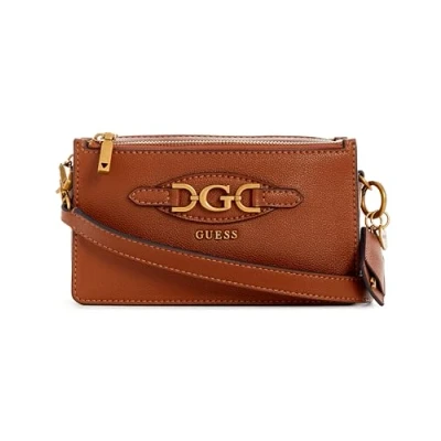 Afbeelding van GUESS Schoudertas Malva Status Crossbody Amber Bruine