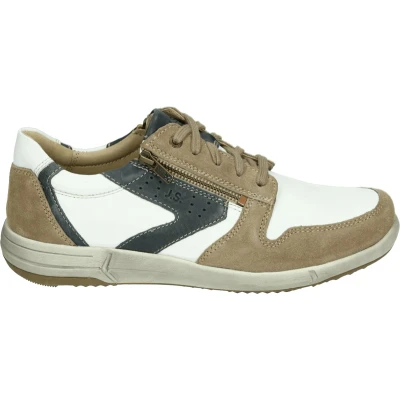 Afbeelding van Josef Seibel Enrico Sneakers laag, Heren, Maat: 44, Sand multi Leer