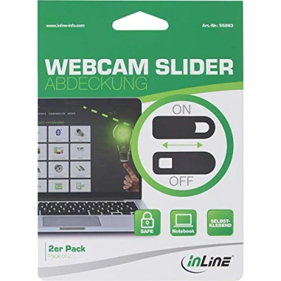 Afbeelding van InLine 55263 laptop accessoire Webcamafdekking