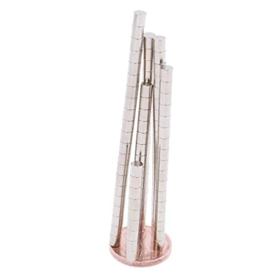 Afbeelding van Brudazon 100 mini schijfmagneten 3x3mm N52 sterkste niveau neodymium magneten ultrasterk Power magneet voor modelbouw, foto, whiteboard, notitiebord, koelkast, knutselen magnetische schijf extra sterk