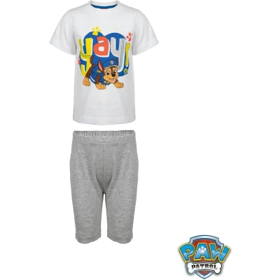 Afbeelding van PAW Patrol shortama grijs met wit Chase pyjama maat 92