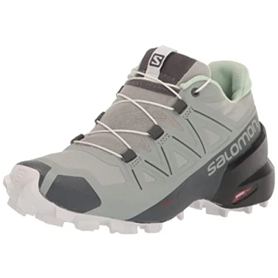 Afbeelding van SALOMON Trail Loopschoen SPEEDCROSS 5 dames , Wrought Iron / Spray White 39 1/3 EU